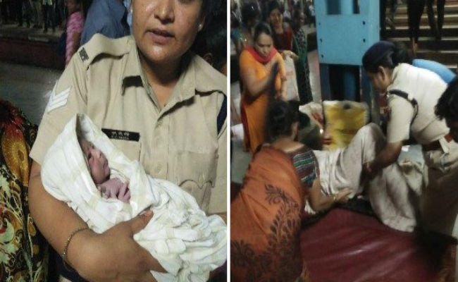 समय पूर्व महिला को हुआ लेबर पेन, रेलवे स्टेशन पर गूंजी बच्चे की किलकारी, पुलिस ने की मदद