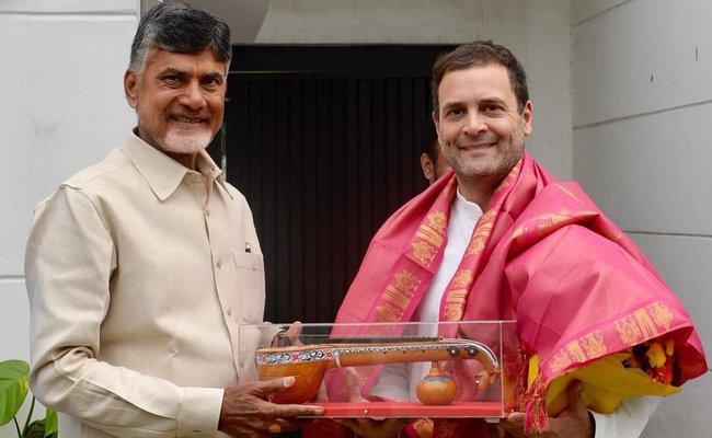 राहुल से मिले नायडू, कांग्रेस अध्यक्ष ने कहा – भाजपा को हराने के लिए विपक्ष को एकजुट होना होगा