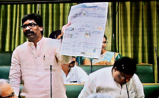 रांची : विधायकों की खरीद-फरोख्त की सीबीआइ जांच को लेकर लाया कार्यस्थगन प्रस्ताव