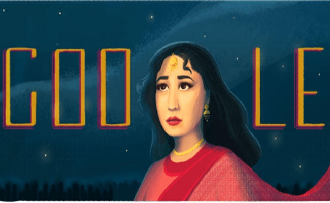 Google ने Doodle बनाकर ”ट्रेजेडी क्वीन” मीना कुमारी को किया याद