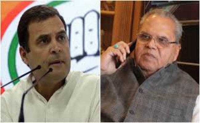 कश्मीर के राज्यपाल के ऑफर पर राहुल गांधी ने दिया जवाब, कहा- प्लेन मत भेजिए, बस ये दे दीजिए