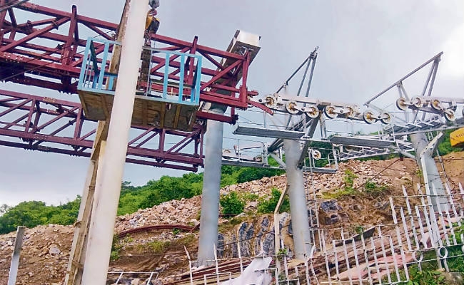 पटना : राजगीर में रोपवे का काम पूरा, 20 से आम लोगों को मिलेगी सुविधा