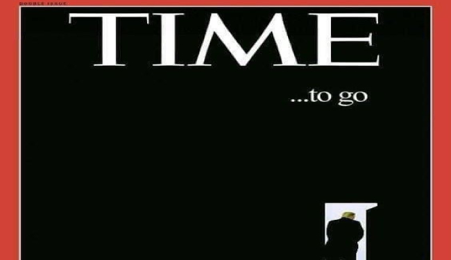 Fact Check : फर्जी निकली टाइम मैगजीन के कवर पर डोनाल्ड ट्रंप के दरवाजे से जानेवाली वायरल हो रही तस्वीर
