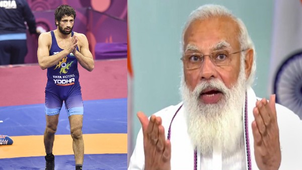 VIDEO: मेडल जीतने के बाद भी रवि दहिया से खुश नहीं हैं पीएम मोदी, मिलते ही कर दी बड़ी शिकायत