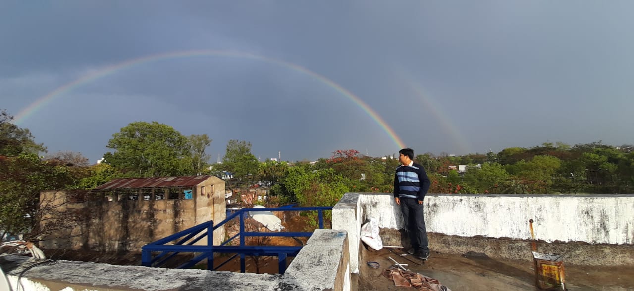 रांची में डबल इंद्रधनुष, आपने देखा क्या? See PICS
