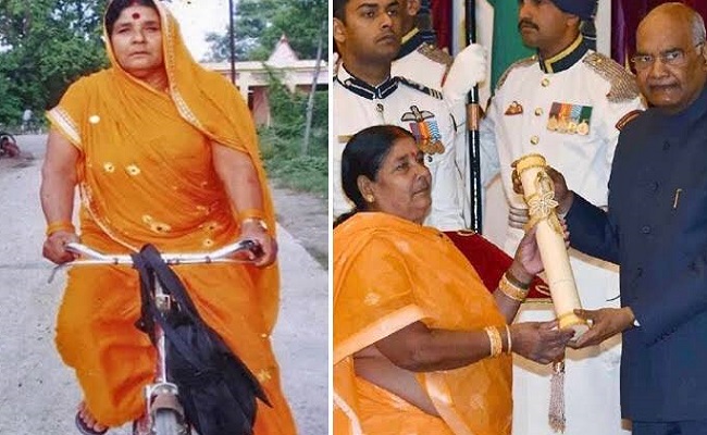 समाजिक बंधनों को तोड़ खेतों से चलकर पद्मश्री तक का सफर…जानिये बिहार की किसान चाची उर्फ साइकिल चाची को…