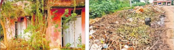 अव्यवस्था व कचरे के ढेर पर बाजार समिति