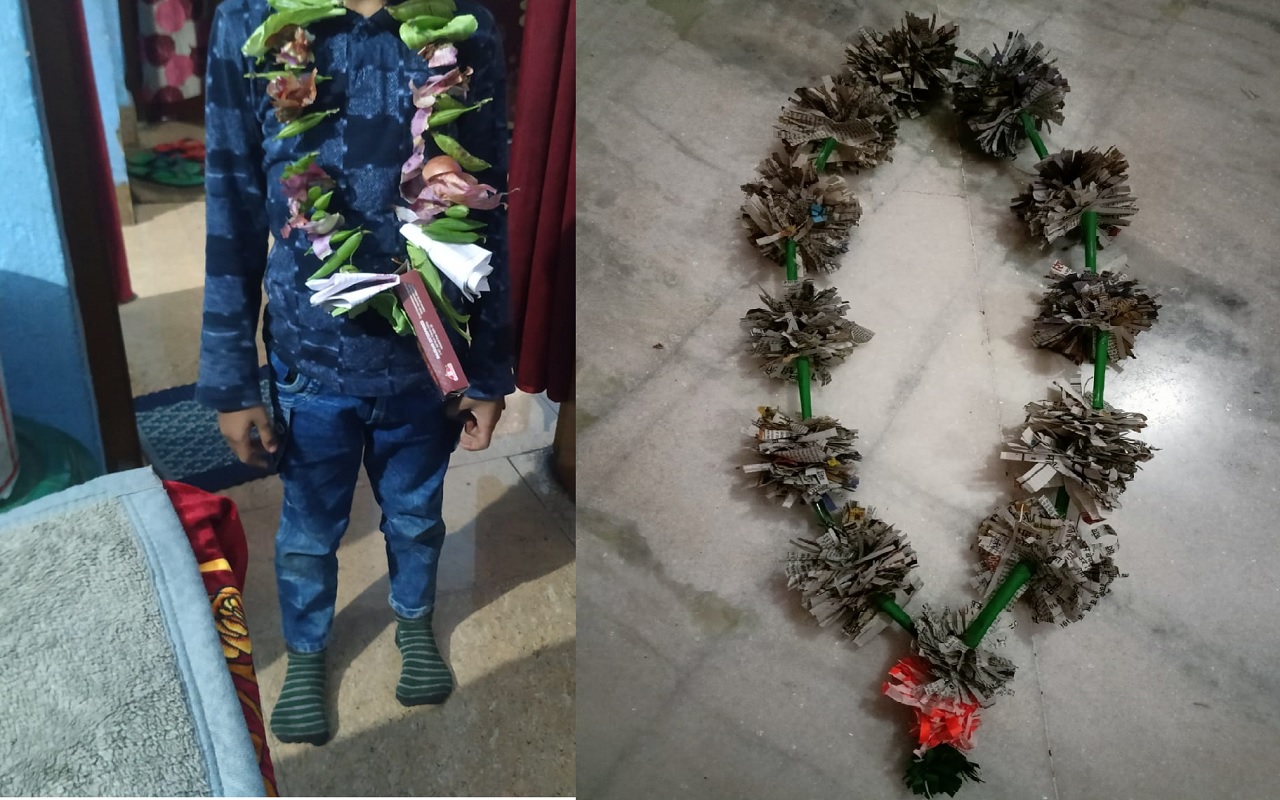 पटना की सड़कों पर जहां-तहां फेंका कूड़ा, तो आज से ढोल-मंजीरे के साथ मिलेगी कचरे की माला