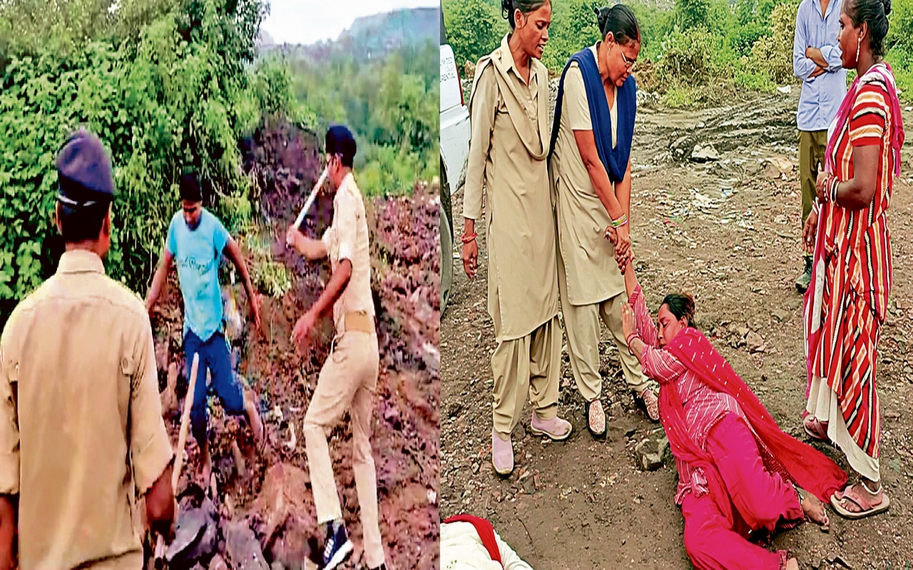 धनबाद के बासुदेवपुर में कचरा डंपिंग का विरोध कर रहे लोगों को पुलिस व रैमकीकर्मियों ने दौड़ा कर पीटा