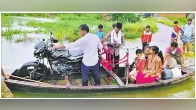 मुजफ्फरपुर में बारिश बनी आफत, जल जमाव के कारण दर्जन भर से अधिक लोगों ने मोहल्ला छोड़ा