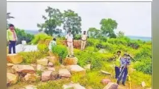 लाली पहाड़ी स्थित बौद्ध महाविहार को संरक्षित करने का काम शुरु, सर्वे टीम पहुंची