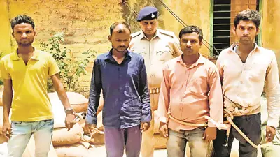 औरंगाबाद: घूम-घूम कर चोरी करने वाले अंतर्राज्यीय गिरोह का भंडाफोड़, पांच गिरफ्तार, हथकड़ी लेकर एक हुआ फरार