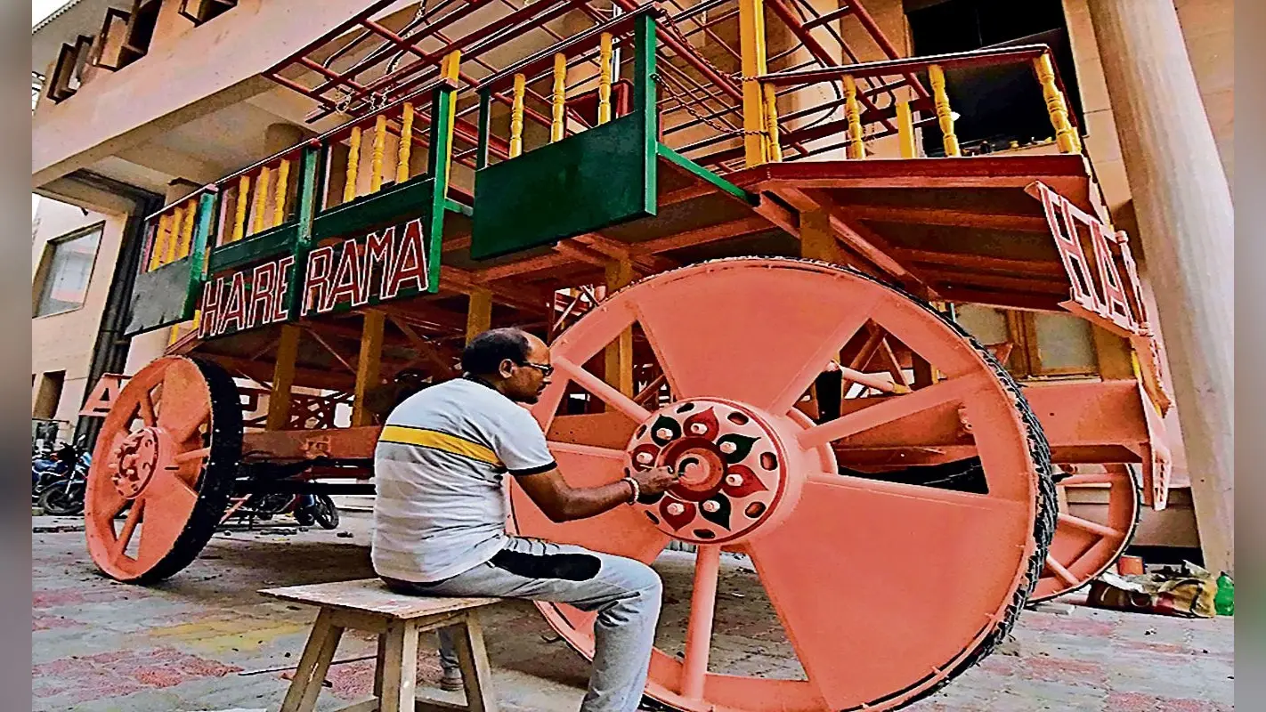 इस्कॉन पटना: जगन्नाथ रथ यात्रा के लिए रूस-यूक्रेन से आ रहे श्रद्धालु, 40 फीट ऊंचा होगा भगवान का रथ