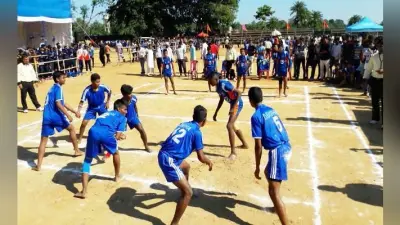 राष्ट्रीय सब जूनियर कबड्डी प्रतियोगिता : कक्षा 7वीं के अर्पण के रेखा चित्र गजु का शुभंकर के रूप में चयन