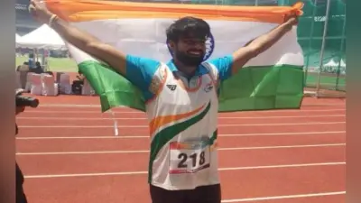 एशियाई पैरा खेलों : संदीप का भाला फेंक में विश्व रिकार्ड, भारत को तीन स्वर्ण सहित 11 पदक