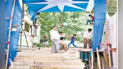 51 फुट ऊंचे द्वार से प्रवेश कर मां का करेंगे दर्शन