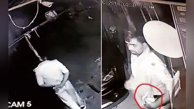 पुलिस का जवान बल्ब चोरी करते सीसीटीवी में हुआ कैद, सोशल मीडिया पर वीडियो वायरल होने से शर्मसार हुई फतुहा पुलिस
