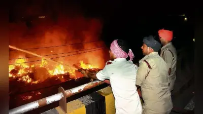 पटना : गोशाला में जल रहे क्वायल से लगी आग फल, रुई गोदाम समेत 25 आशियाने जले