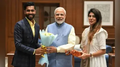 पीएम मोदी ने क्रिकेटर रविंद्र जडेजा से की मुलाकात, कहा- शानदार बातचीत हुई