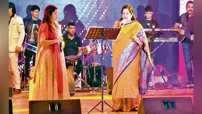 ….जब राजगीर महोत्सव अनुराधा व कविता पौडवाल ने सजायी सुरों की महफिल