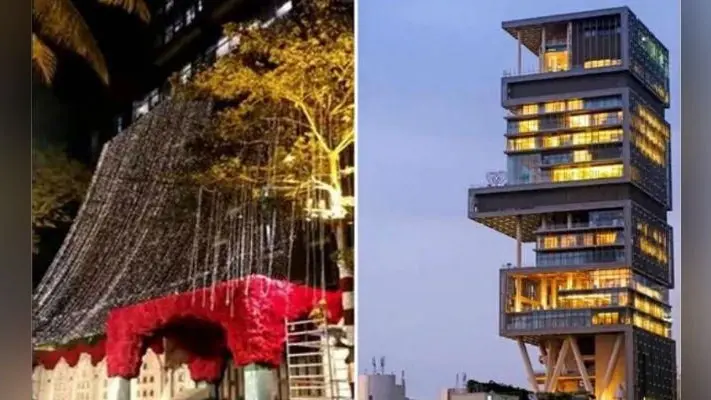 PICS: ईशा अंबानी की शादी के लिए दुल्हन की तरह सजा एंटीलिया