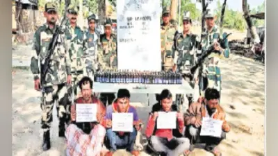 कूचबिहार : बीएसएफ ने की कार्रवाई, तीन भारतीय समेत एक बांग्लादेशी तस्कर गिरफ्तार