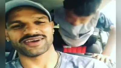 ”गब्बर” ने बेटे जोरावर का शेयर किया शानदार वीडियो, लिखा Exercise never goes बे-car