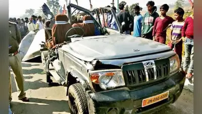 ओरमांझी के उकरिद मोड़ के समीप सड़क दुर्घटना, एक की मौत, छह घायल