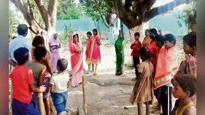 बेगूसराय : पेड़ से लटके मिले दो छात्राओं के शव, मृत नाबालिग छात्राएं आपस में है ममेरी बहनें