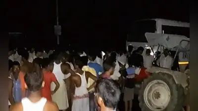 छपरा में बस ने लोगों को रौंदा थानाध्यक्ष समेत दो की मौत