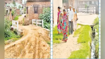 दो कॉलोनी को जोड़ने के लिए 32 लाख में बनी दो पुलिया, पर नहीं बना संपर्क पथ