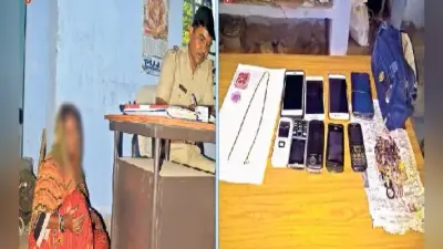 किराये के मकान में रहकर मंदिरों में चेन व पर्स काटती थी, पति भी देता था साथ