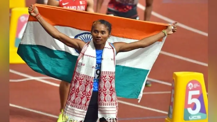 हिमा दास ने 400 मीटर दौड़ में राष्ट्रीय रिकार्ड के साथ रजत जीता, अनस की भी ”चांदी”