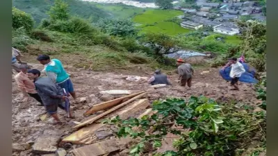 उत्तराखंड : कोट गांव में भूस्खलन से एक ही परिवार के छह लोग जिंदा दफन