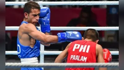 Asiad 2018 : मुक्केबाज अमित फाइनल में, चोटिल विकास को कांसा