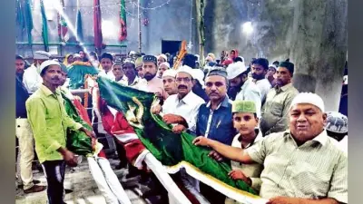 रांची : इमामबाड़ों व अखाड़ों में खड़ा किया गया मोहर्रम की पांचवीं का निशान