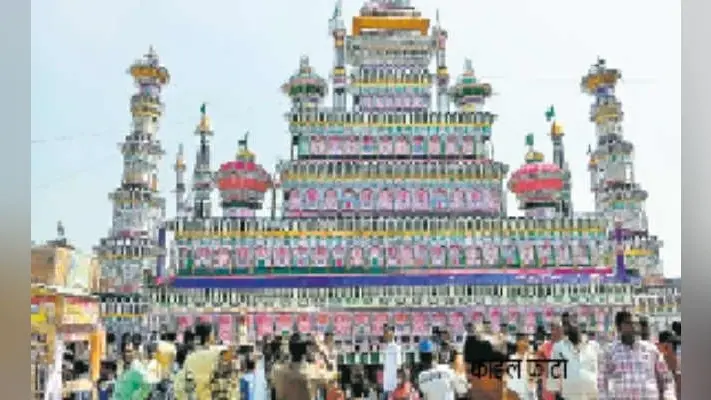 शिल्पांचल में मोहर्रम की तैयारियां शुरू, बन रहे कलात्मक ताजिये