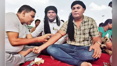 रांची : प्रधानमंत्री को खून से लिखा पत्र, स्थायीकरण की मांग