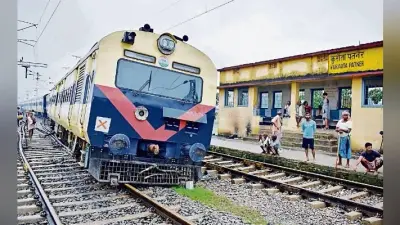 लखीसराय : भैंस के टकराने से इएमयू बेपटरी