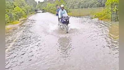 गंगा के जलस्तर में वृद्धि, एनएच पर बहने लगा पानी