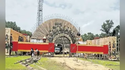 न्यू पारबेलिया में पूजा ”भूतेर राजार देश” पर आधारित