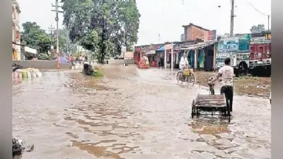 दो बांध टूटे, कई गांव बाढ़ की चपेट में