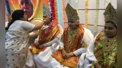 ब्रह्माकुमारीज ने 9 राजयोगिनी शिक्षिका बहनों का मातृ रूप में किया पूजन