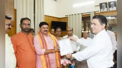 उपचुनाव : राज्यसभा के लिए निर्विरोध निर्वाचित किये गये सतीश चंद्र दुबे