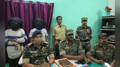 PLFI के दो उग्रवादी गिरफ्तार, पूर्व जमींदार के खेत में झंडा व घर में लगाया था पोस्टर