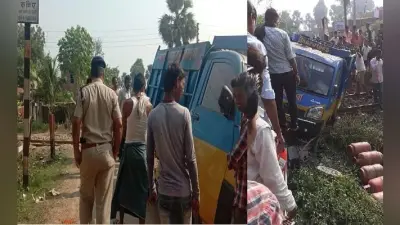 टला बड़ा रेल हादसा, गैस सिलेंडर लदे पिकअप वैन के टकरायी इस्लामपुर-हटिया एक्सप्रेस और उसके बाद…