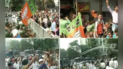 डेंगू को लेकर प्रदर्शन कर रहे भाजयुमो कार्यकर्ताओं पर लाठीचार्ज, कई जख्मी