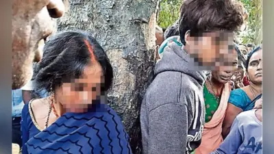 बिरनी : प्रेम संबंध के शक पर महिला व युवक को पेड़ से बांधकर पीटा