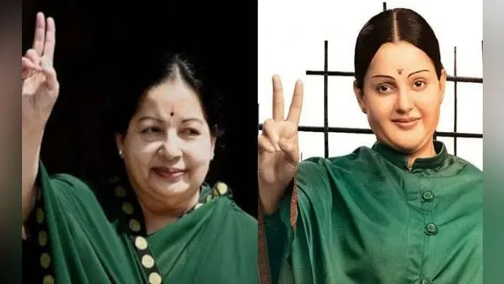 Thalaivi First Look: जयललिता के बायोपिक में कुछ ऐसा होगा कंगना का लुक, देखें Viral Photo