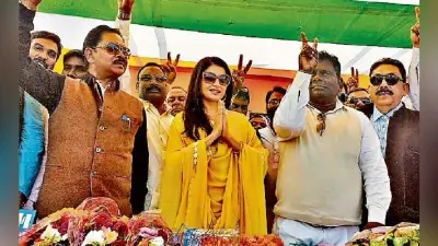 झारखंड विधानसभा चुनाव 2019 : कांग्रेस की सभा में पहुंची भाग्यश्री, किसी पार्टी की नहीं, पति के दोस्त के निमंत्रण पर आयी हूं